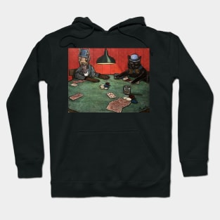 Nighttime Poker Pets Hoodie